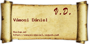 Vámosi Dániel névjegykártya